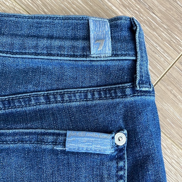 7 For All Mankind Skinny Distressed Ripped Jeans - 27 - Picture 3 of 7